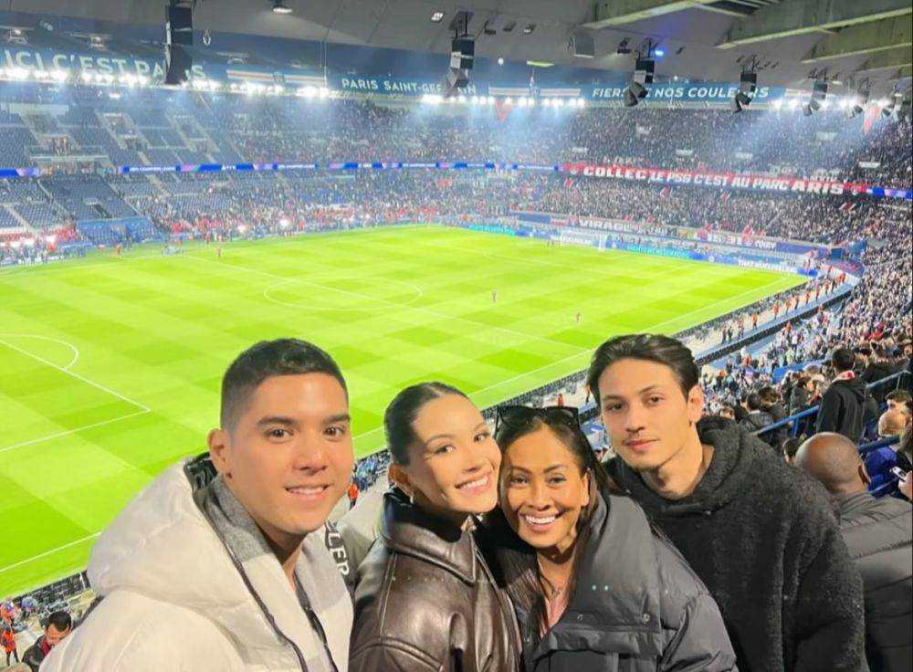 Al Ghazali nonton PSG Vs Arsenal di Prancis (instagram.com/alghazali7)