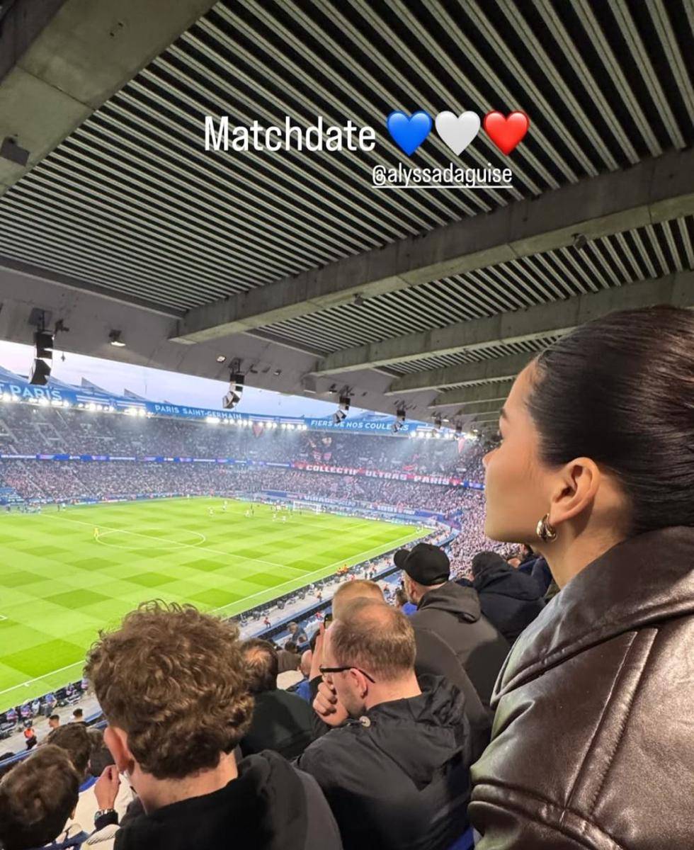 Al Ghazali nonton PSG Vs Arsenal di Prancis (instagram.com/alghazali7)