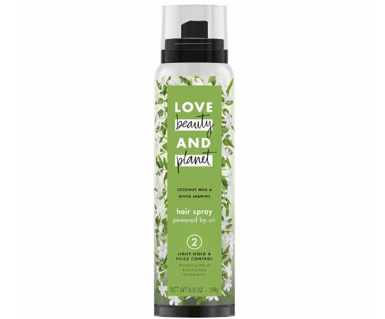 Love Beauty and Planet Frizz Control Hairspray Coconut Milk and White Jasmine (amazon.com)