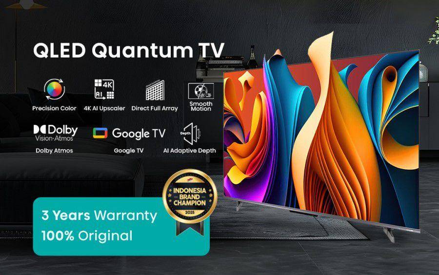 Hisense QLED TV 55Q6N (tokopedia.com/Hisense Official Store)