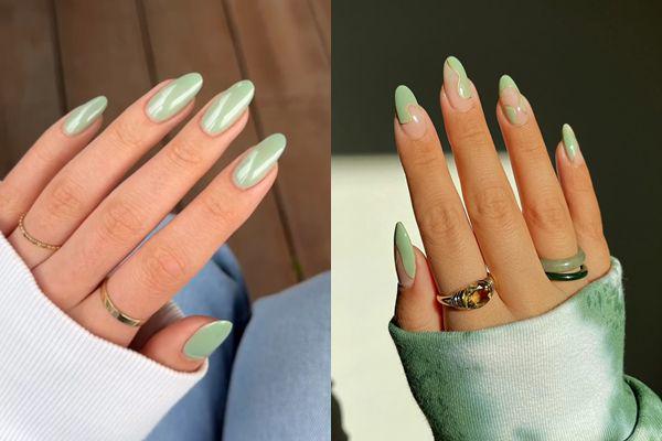 9 Inspirasi Nail Art Warna Mint Green, Kuku Jadi Stand Out!
