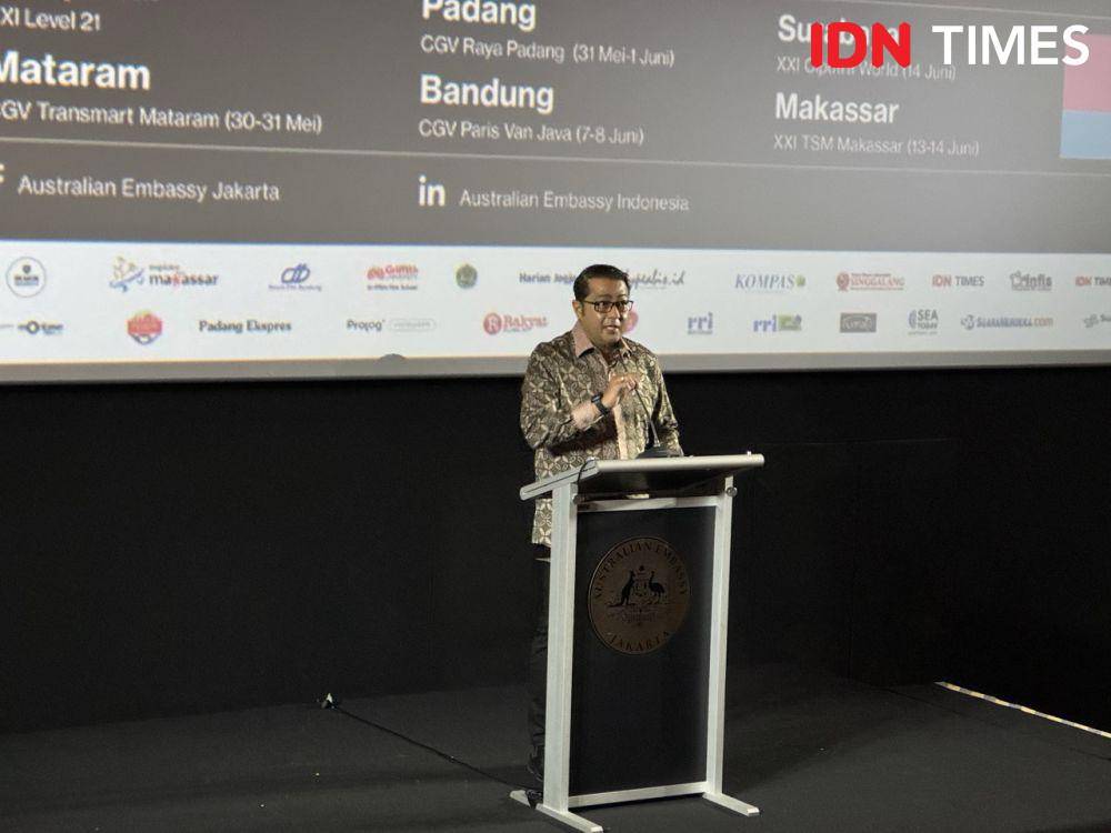 Menteri Ekonomi Kreatif Indonesia Teuku Riefky Harsya pada Jumat (9/5/2025) (IDN Times/Elizabeth Chiquita)