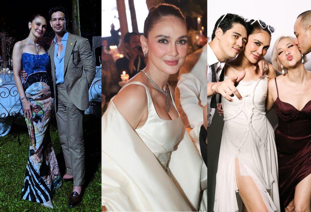 7 Gaya Luna Maya di After Party Pernikahannya, Menawan!