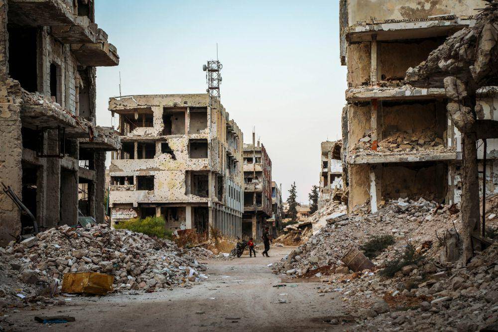 Foto ilustrasi bangunan rusak akibat perang. Foto diambil di Daraa, Suriah, pada 27 Januari 2022. (unsplash.com/Mahmoud Sulaiman)