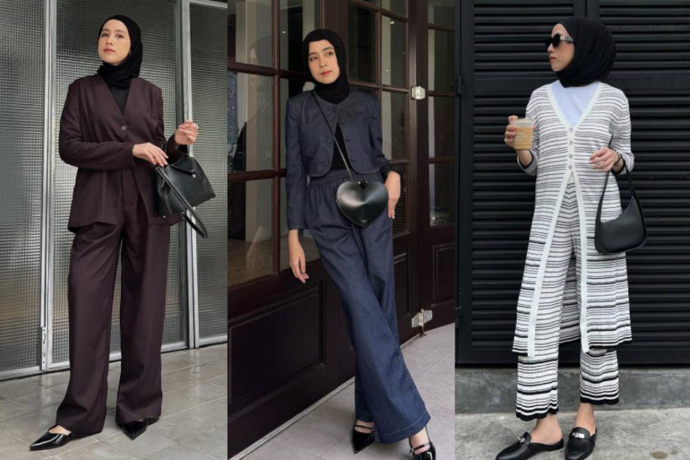 8 Inspirasi Outfit One Set ala Amelia Elle, Menawan!