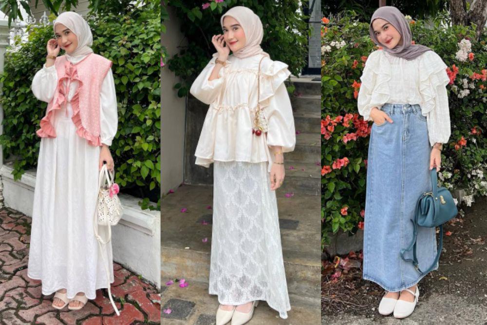 7 Inspirasi Outfit Ruffle ala Cut Indah Sundari, Tampil Fresh!