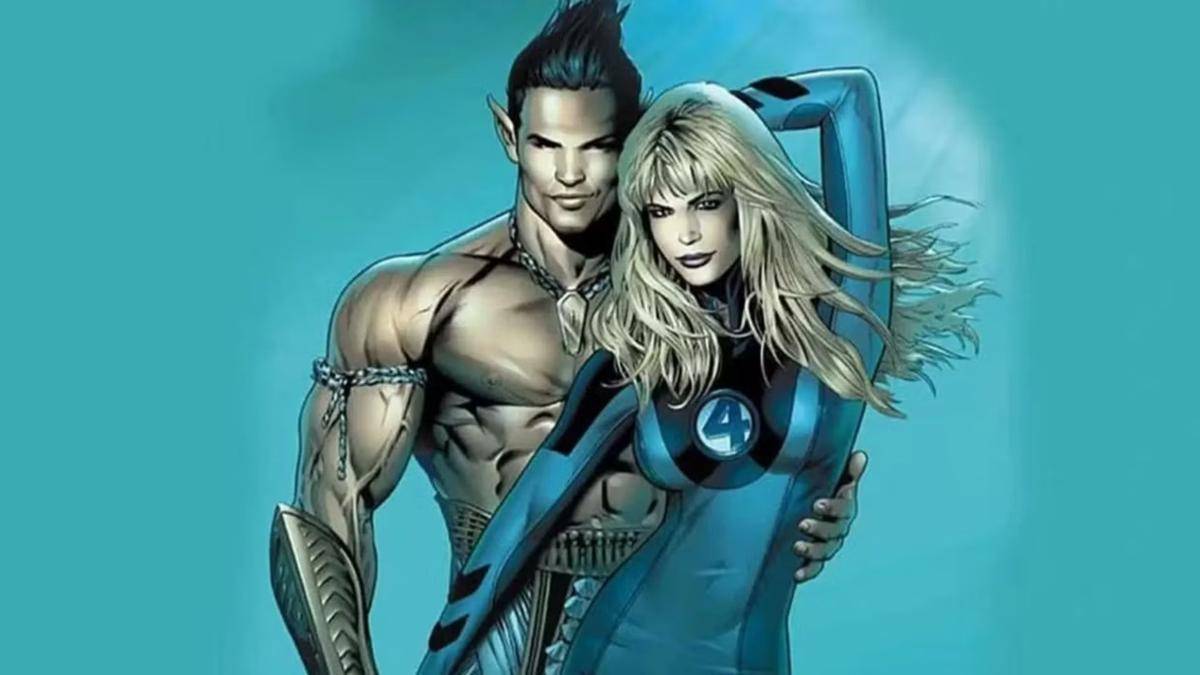 Invisible Woman Fantastic Four and Namor (Dok. Marvel Comics)