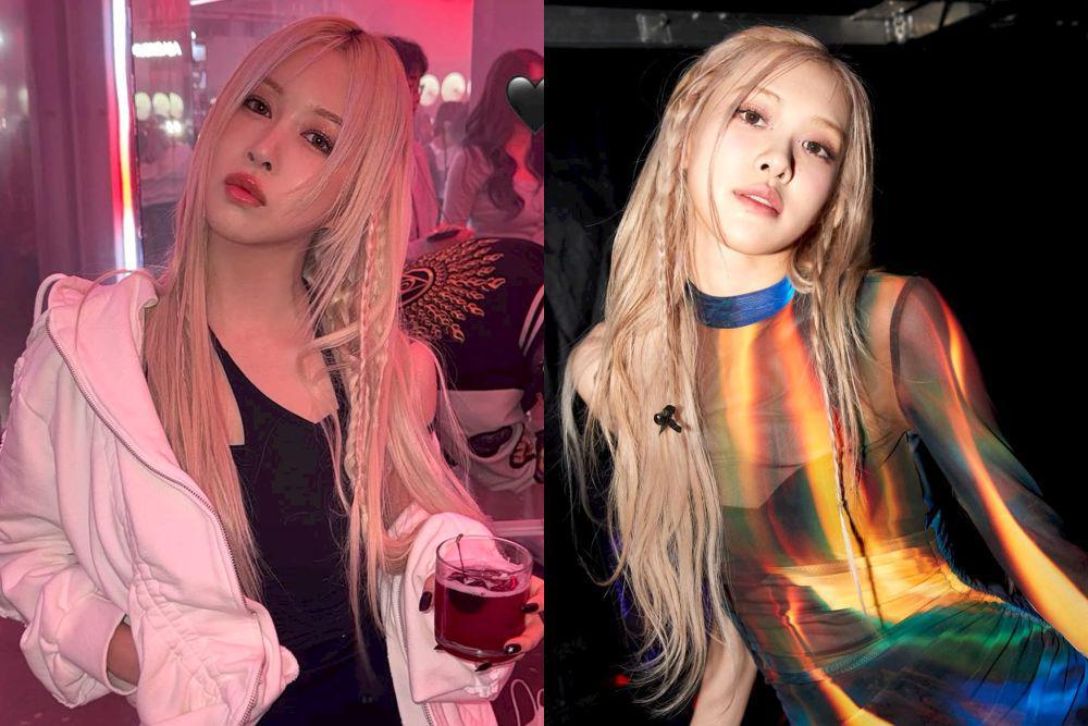 potret mirip Dayoung WJSN dengan Rosé BLACKPINK (instagram.com/dayomi99 | instagram.com/roses_are_rosie)