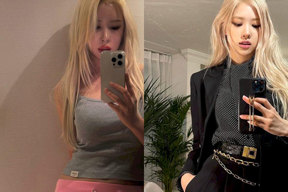 potret mirip Dayoung WJSN dengan Rosé BLACKPINK (instagram.com/dayomi99 | instagram.com/roses_are_rosie)