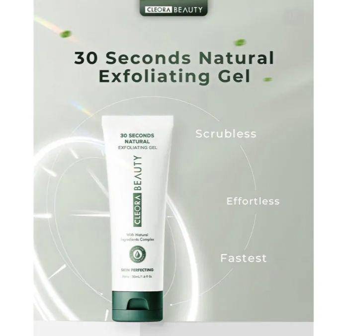 Cleora 30 Seconds Natural Exfoliating Gel (lazada.co.id/tamagodamo)
