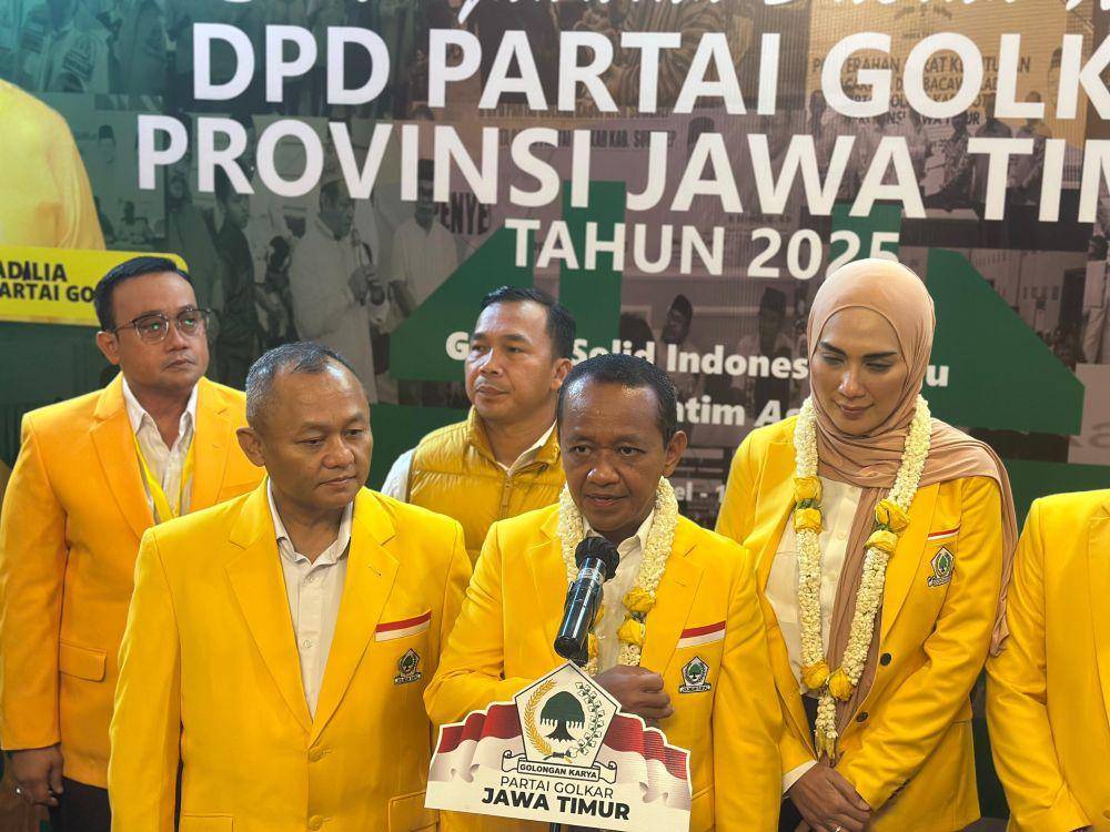 Bahlil Buka Musda XI Golkar Jatim, Tak Masalah Ketua Terpilih Aklamasi
