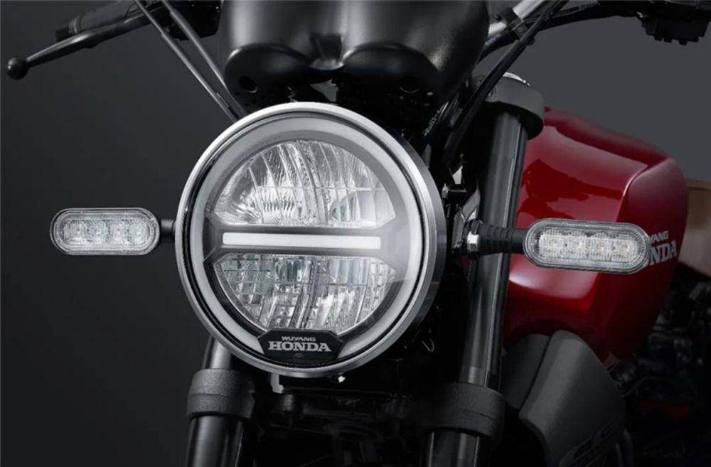 Ilustrasi lampu depan bulat LED Motor Honda CB190SS (wuyang-honda.com)