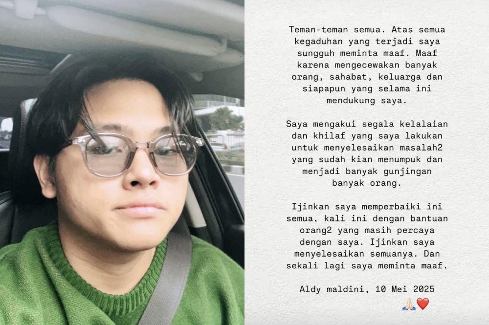 Aldy Maldini Diduga Tipu Fans, Akui Lalai dan Khilaf