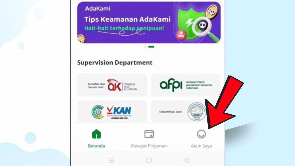 ilustrasi masuk ke halaman profil di aplikasi Adakami (screenshoot/AdaKami)