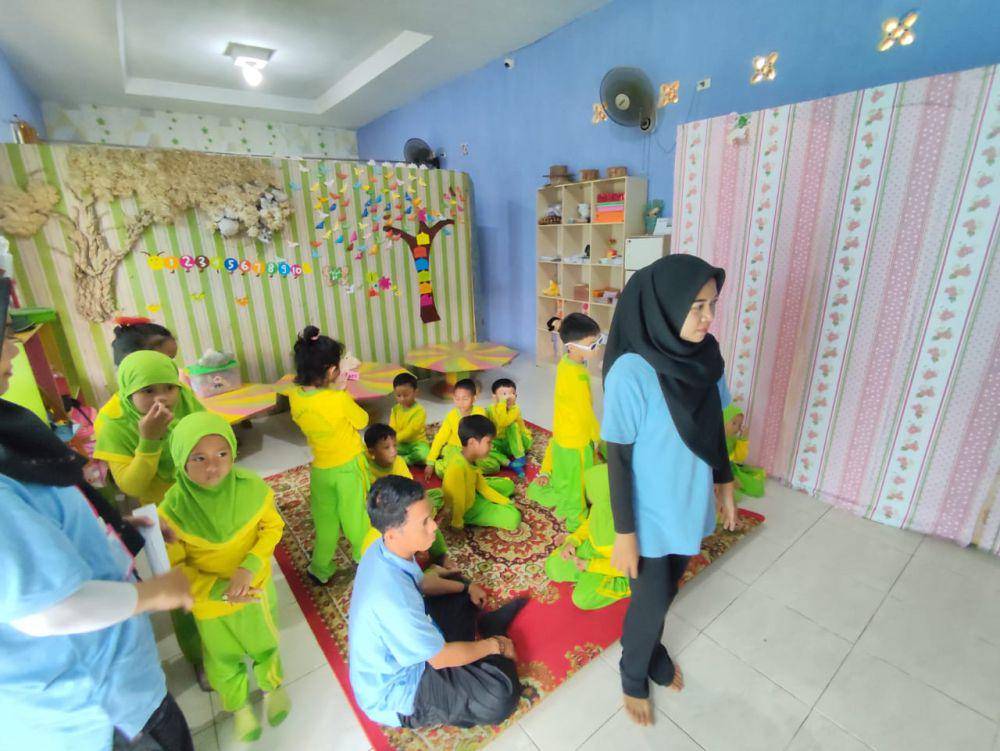 Siswa TK Alam Kreasi Nusa Indah Bandar Lampung. (IDN Times/Muhaimin)