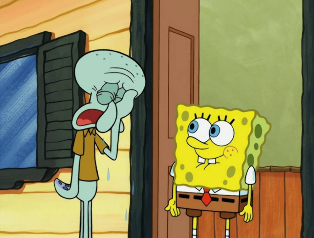 Squidward sedih harus bertemu SpongeBob lagi (dok. Nickelodeon/SpongeBob SquarePants)