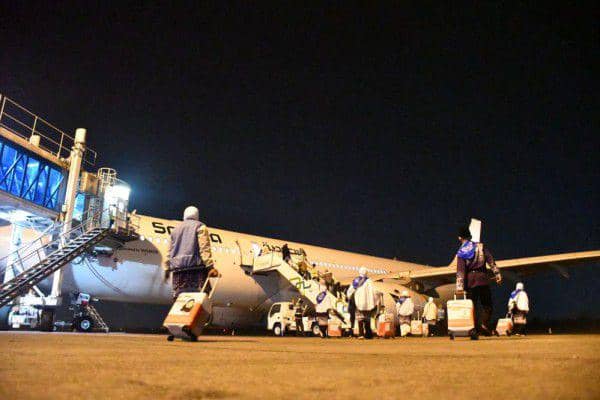 Keberangkatan JCH embarkasi Palembang dari Bandara SMB II (Dok. Kemenag Sumsel)