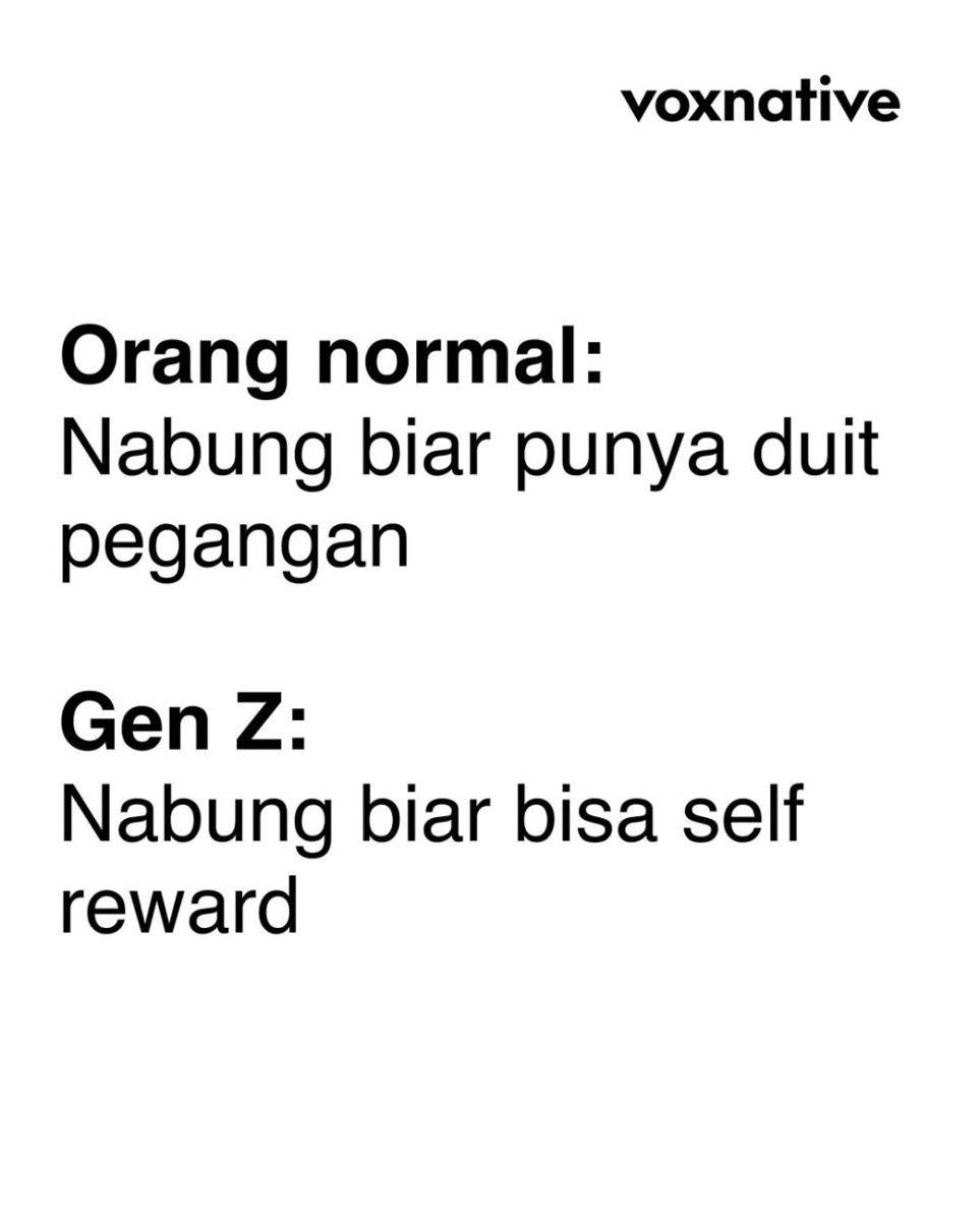 Meme kocak orang normal vs gen Z (instagram.com/voxnative)