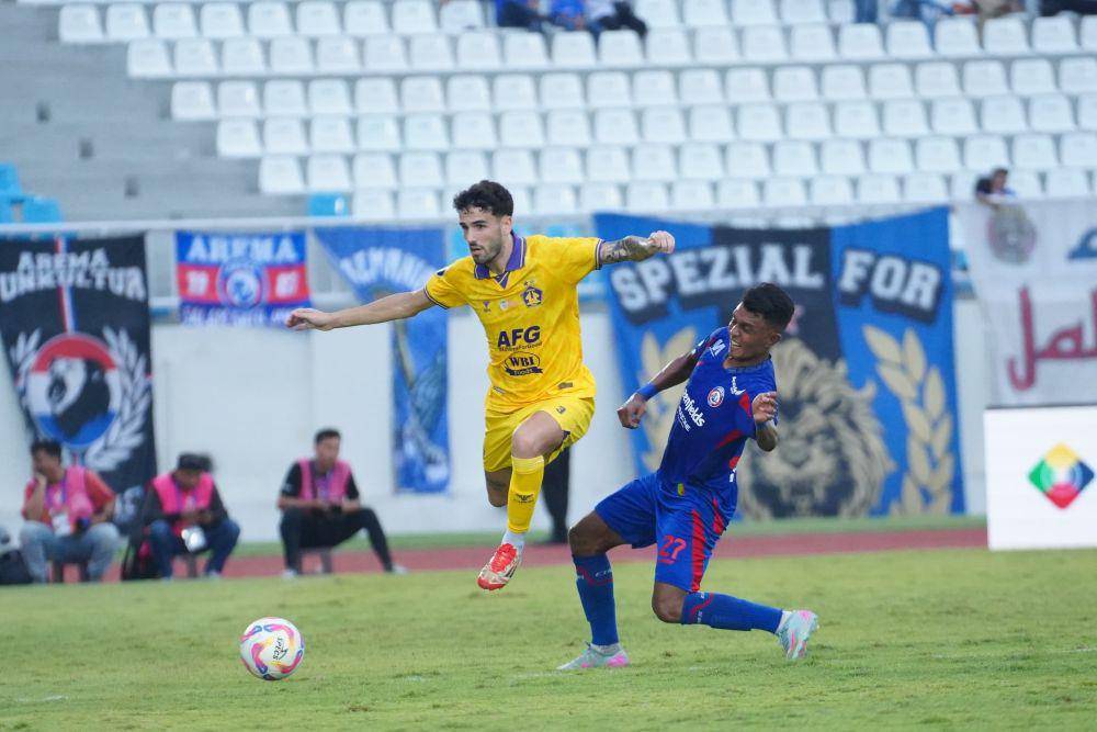 Pemain Persik Kediri saat melawan Arema FC. IDN Times/ istimewa