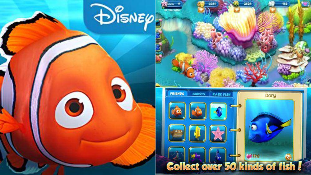 logo dan gameplay Nemo's Reef (dok. Disney Interactive/Nemo's Reef)