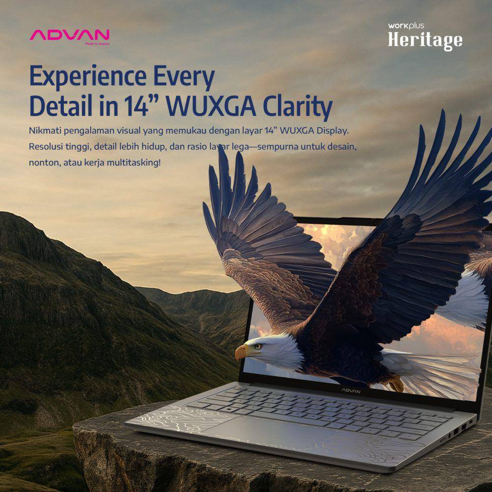 potret Advan Workplus Heritage (shopee.com/Advan Notebook Official Store)