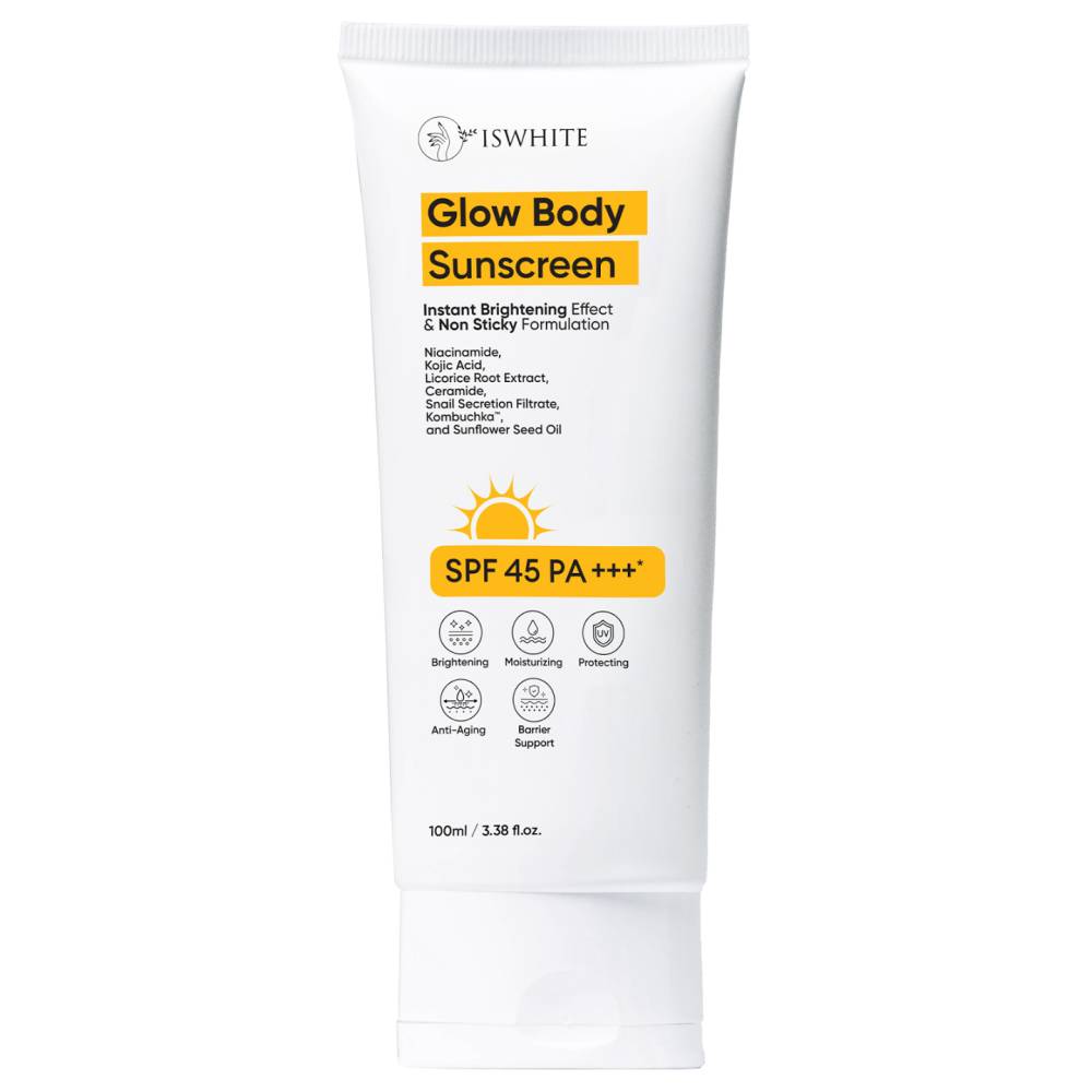ISWHITE Glow Body Sunscreen SPF 45 PA +++ (sociolla.com)