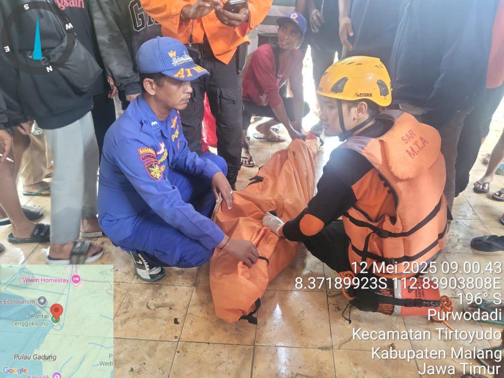 Pemancing asal Malang Tewas Tenggelam di Pantai Lenggoksono