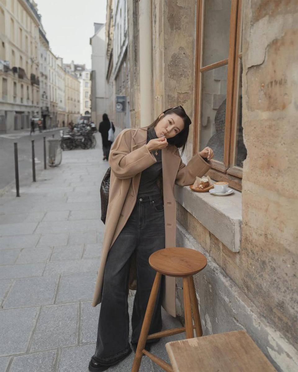 ide mix and match long coat ala Jenny Tsang (instagram.com/tsangtastic)