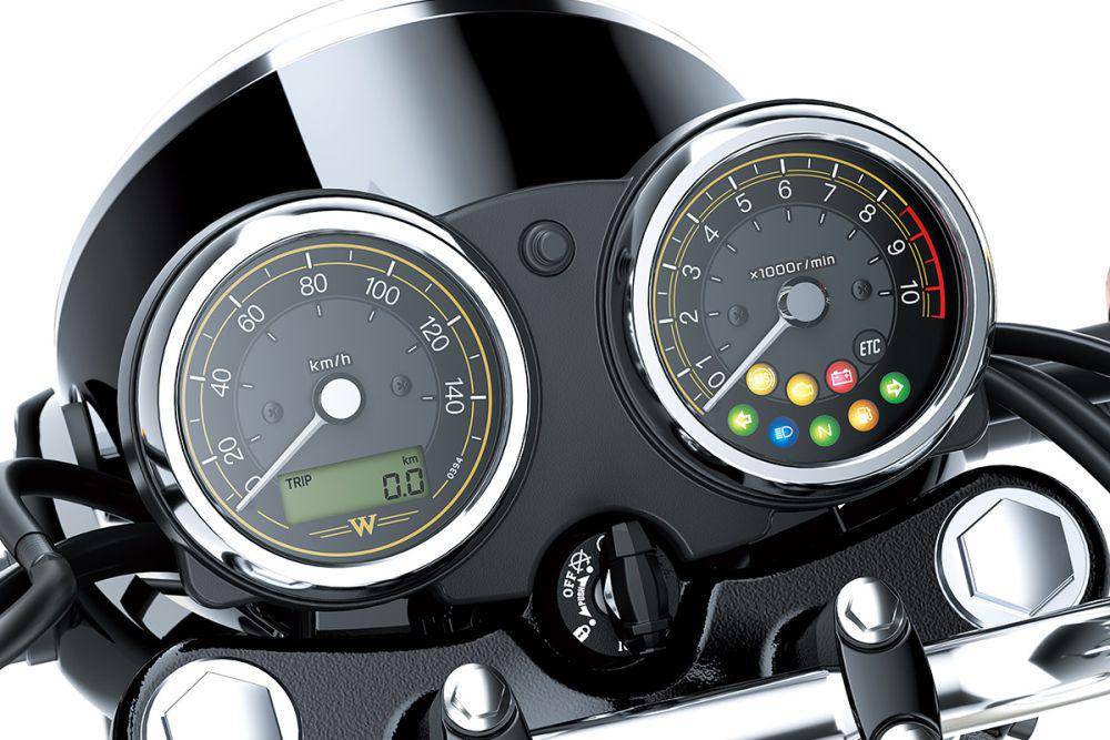 Ilustrasi Tampilan dashboard Motor Kawasaki W230 (kawasaki-motor.co.id)