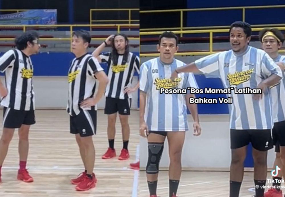7 Potret Seru Tim Musisi dan Komika Latihan Jelang Laga Bahkan Voli 2