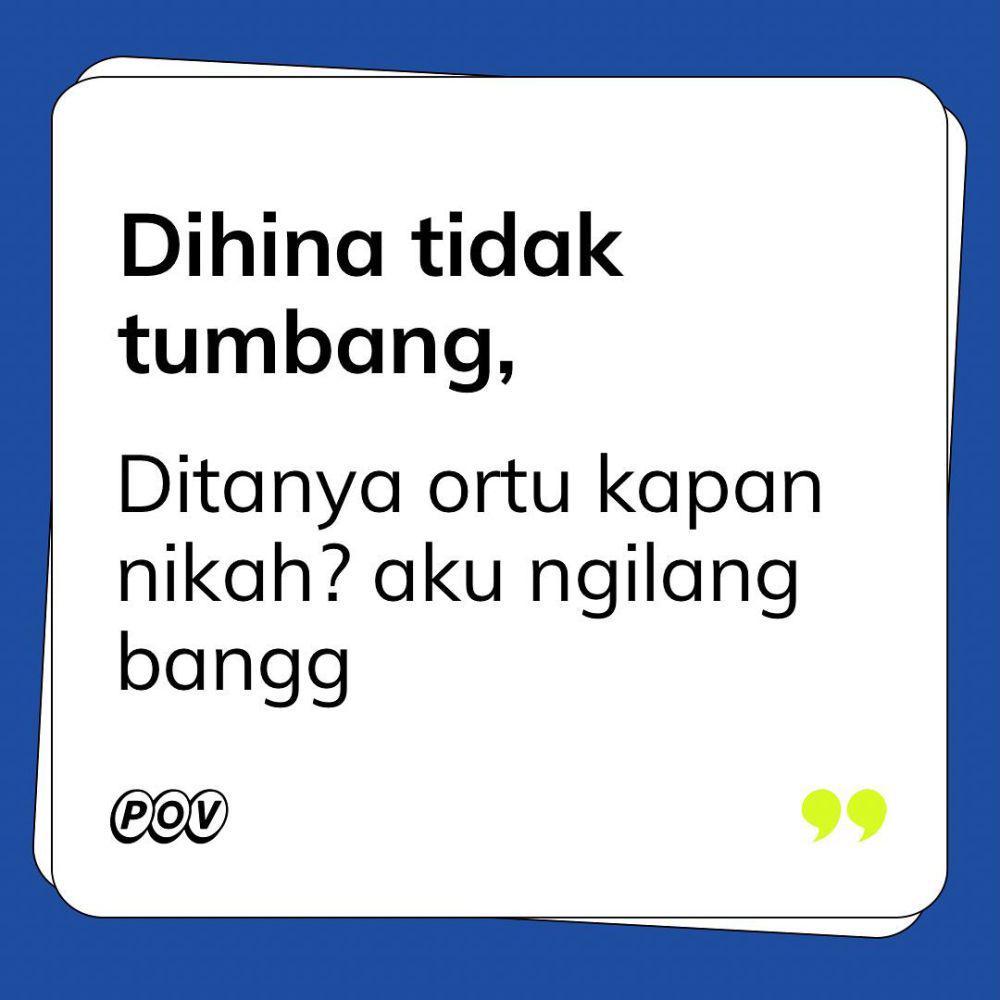 Meme Quotes 'Dihina Gak Tumbang' (instagram.com/povcircle)