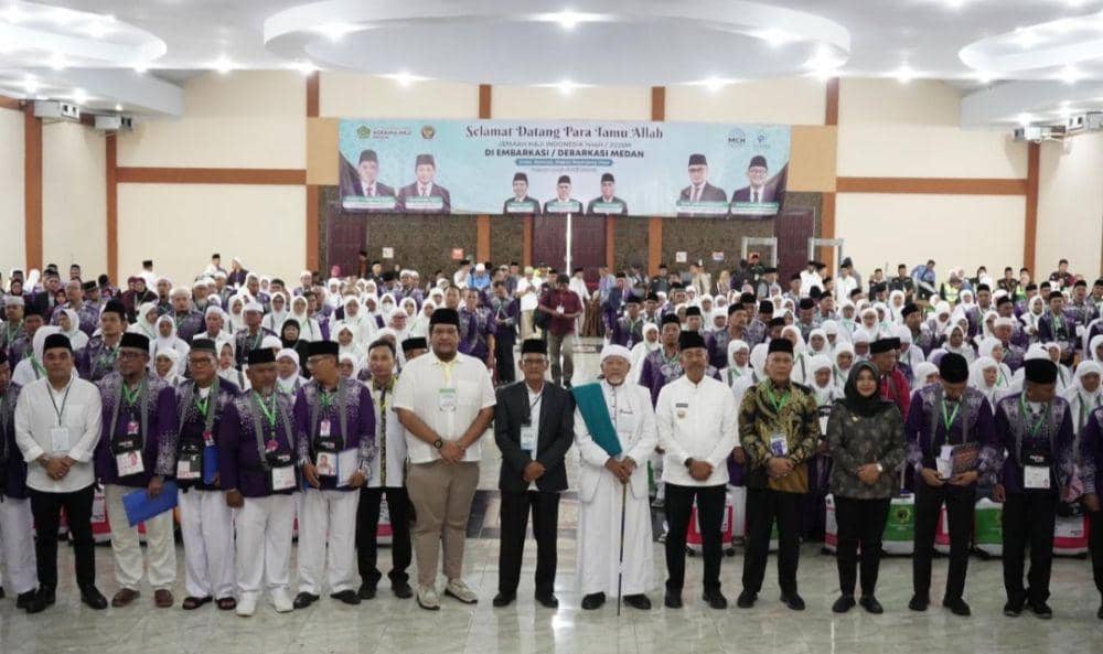 Pelepasan jemaah calon haji kloter 10 Embarkasi Medan (Dok. Istimewa)