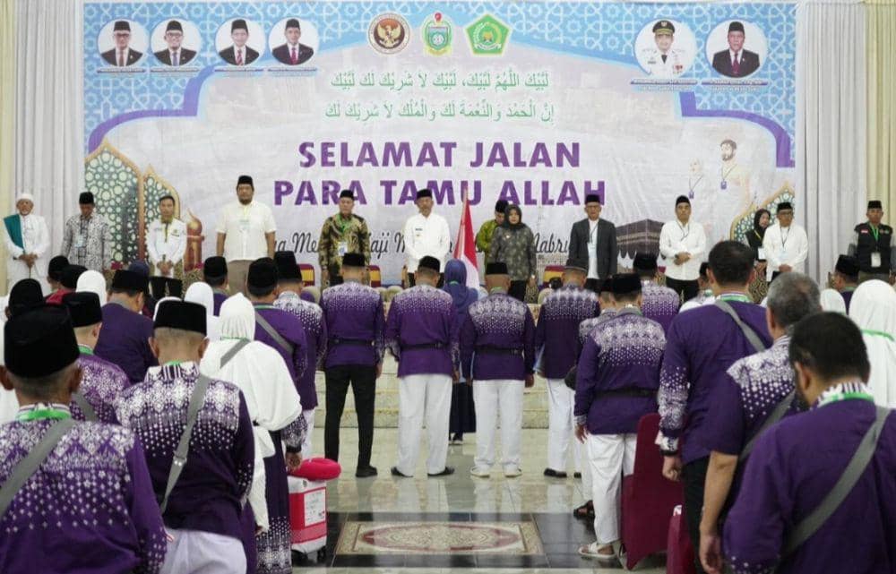 Pelepasan jemaah calon haji kloter 10 Embarkasi Medan (Dok. Istimewa)