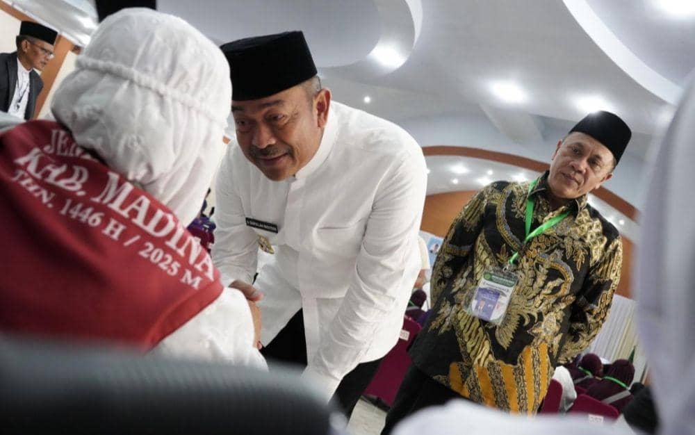 Pelepasan jemaah calon haji kloter 10 Embarkasi Medan (Dok. Istimewa)