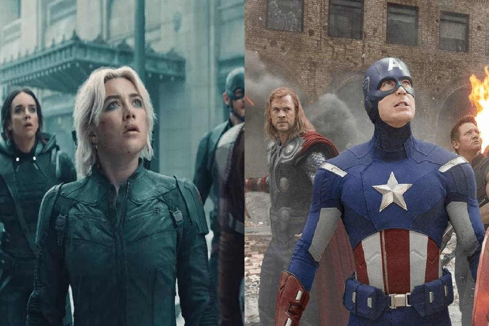 Thunderbolts dan Avengers memiliki dinamika yang mirip (dok. Marvel Studios/Thunderbolts* | The Avengers)