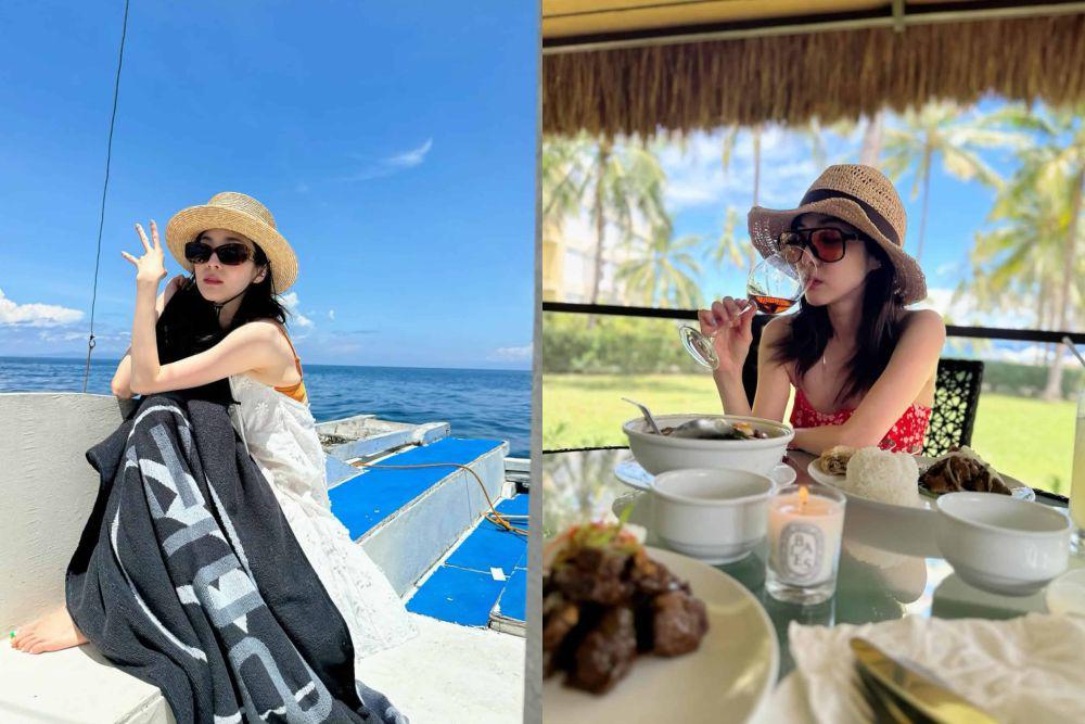 7 Potret Sandara 2NE1 Liburan di Filipina, Asik Berlayar