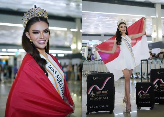 Potret Keberangkatan Ayu Michelle ke Miss Aura International 2025 (Instagram.com/ayumichellee)