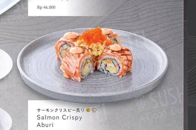 menu salmon crispy aburi Sushi Tei (sushitei.co.id)