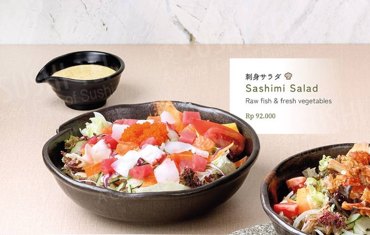 menu sashimi salad Sushi Tei (sushitei.co.id)