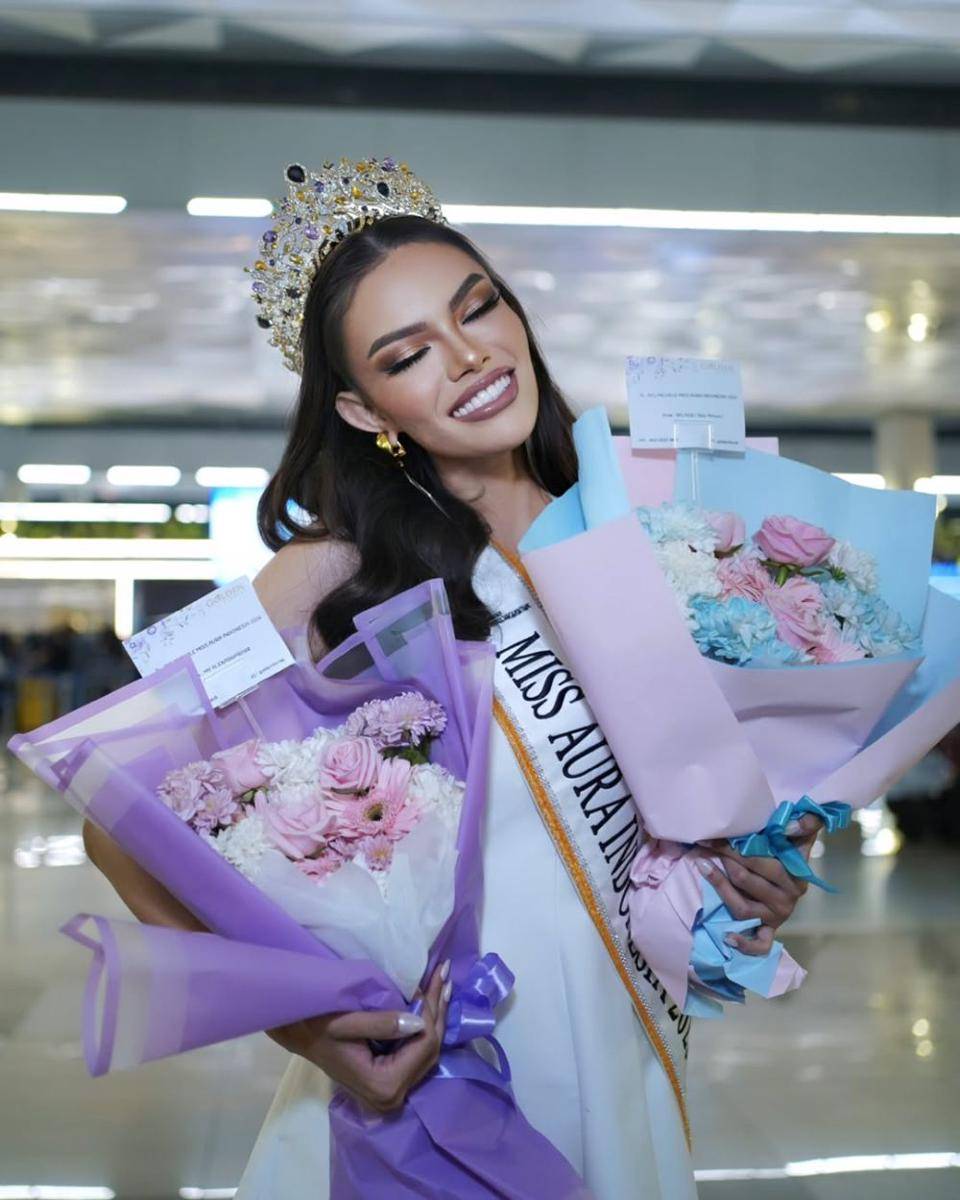 Potret Keberangkatan Ayu Michelle ke Miss Aura International 2025 (Instagram.com/ayumichellee)