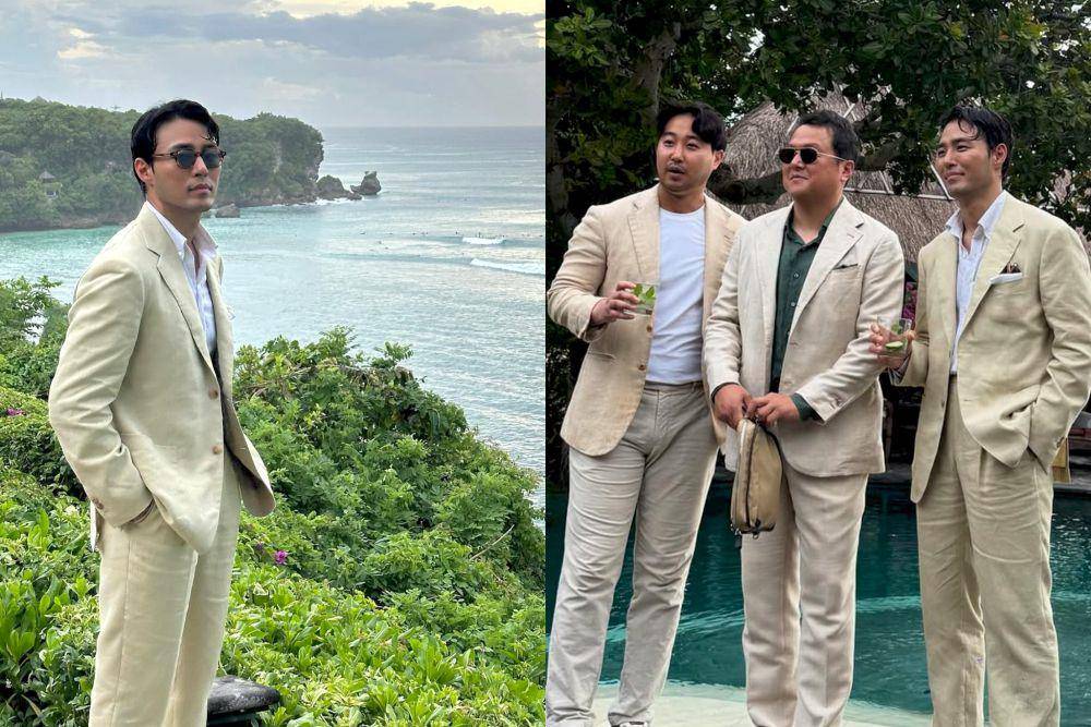 potret Oh Jin Taek Single's Inferno di Bali (instagram.com/timelessbruno)