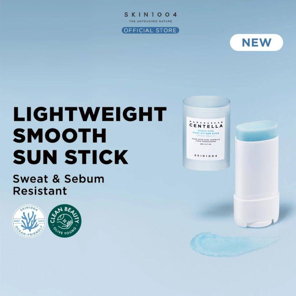 SKIN1004 Madagascar Centella Hyalu-Cica Silky-Fit Sun Stick (shopee.co.id/SKIN1004 Indonesia Official)