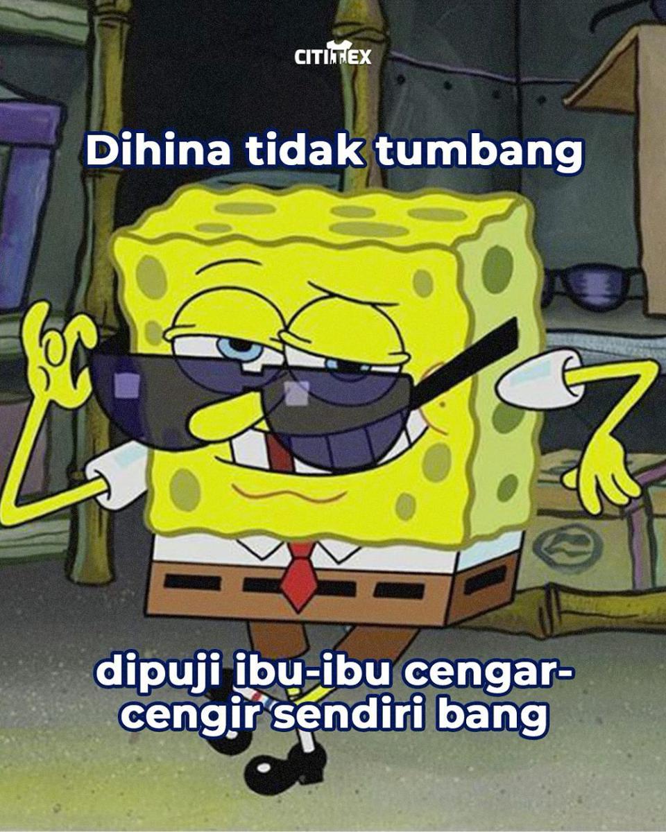 Meme Quotes 'Dihina Gak Tumbang' (instagram.com/cititex.makassar)