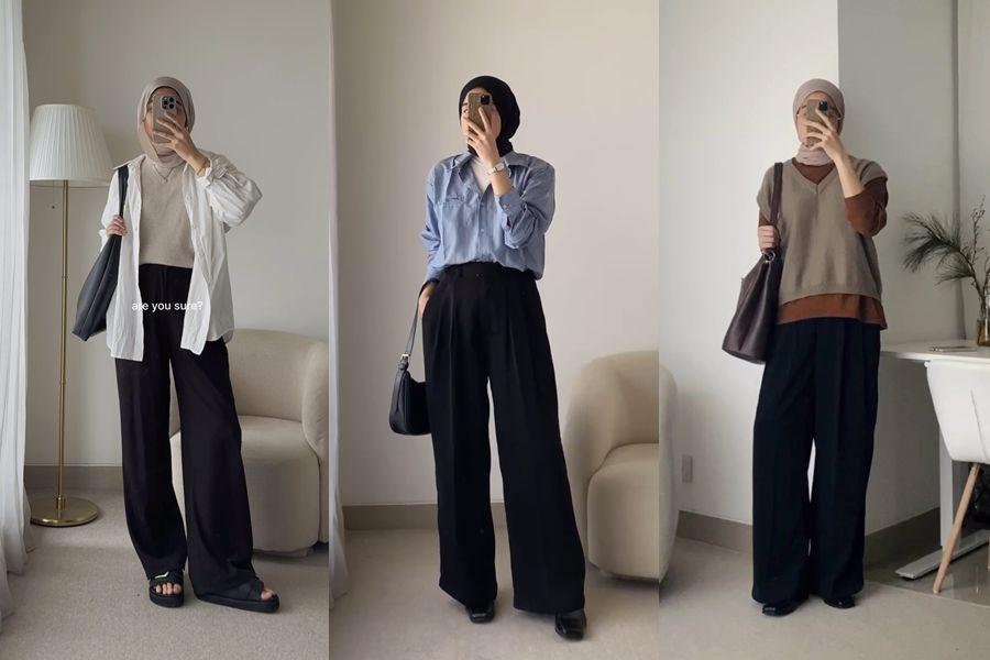 12 Padu Padan Celana Hitam Buat Kerja ala Pamela Agatha, Anti Boring!