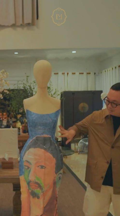 Luna Maya gaun pernikahan dari lukisan ayahnya (Instagram.com/lunamaya)