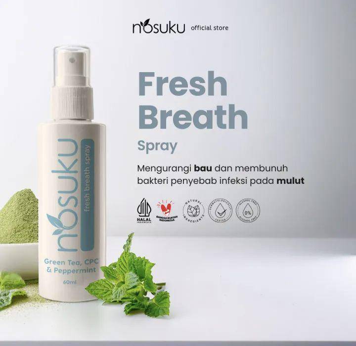 Nosuku Fresh Breath Spray (lazada.co.id/nosuka)