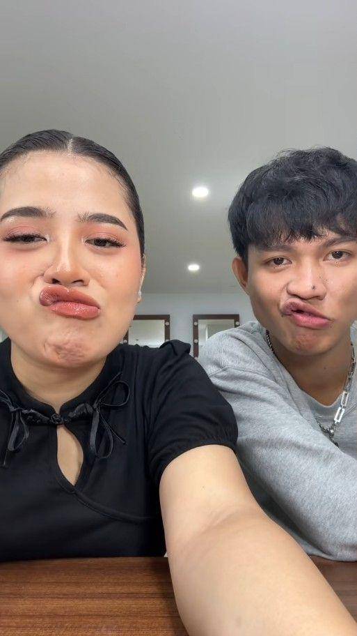 Potret keakraban Shabrina dan Fajar (TikTok.com/Shabrina_Leonita)