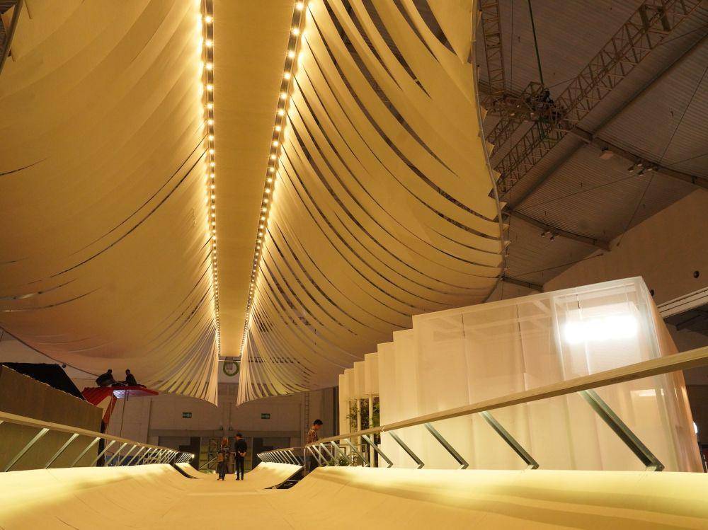 instalasi Jembatan Khatulistiwa di ARCH:ID 2025, ICE BSD. 10 Mei 2025. (dok. in-Lite)
