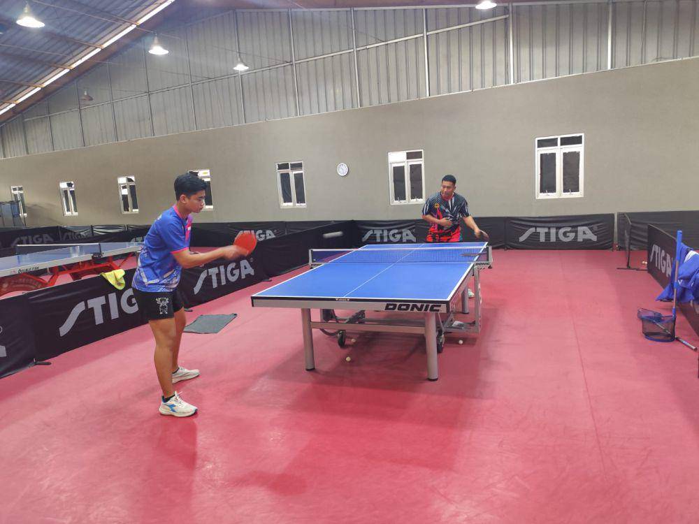 SIM Sport Lampung saat latihan. (IDN Times/Muhaimin)