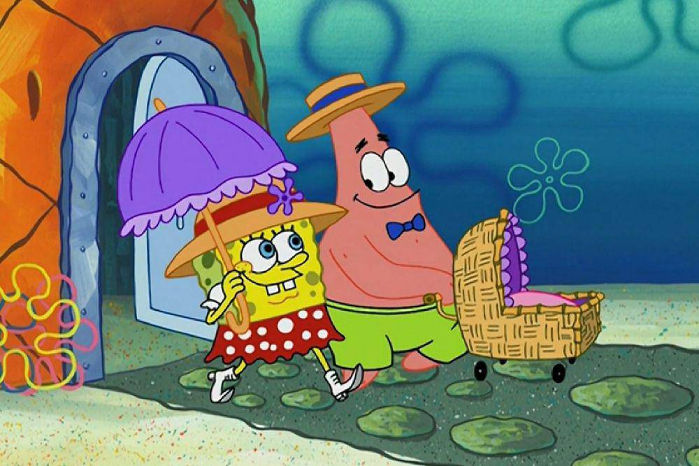 SpongeBob dan Patrick sebagai orang tua (dok. Nickelodeon/SpongeBob SquarePants)